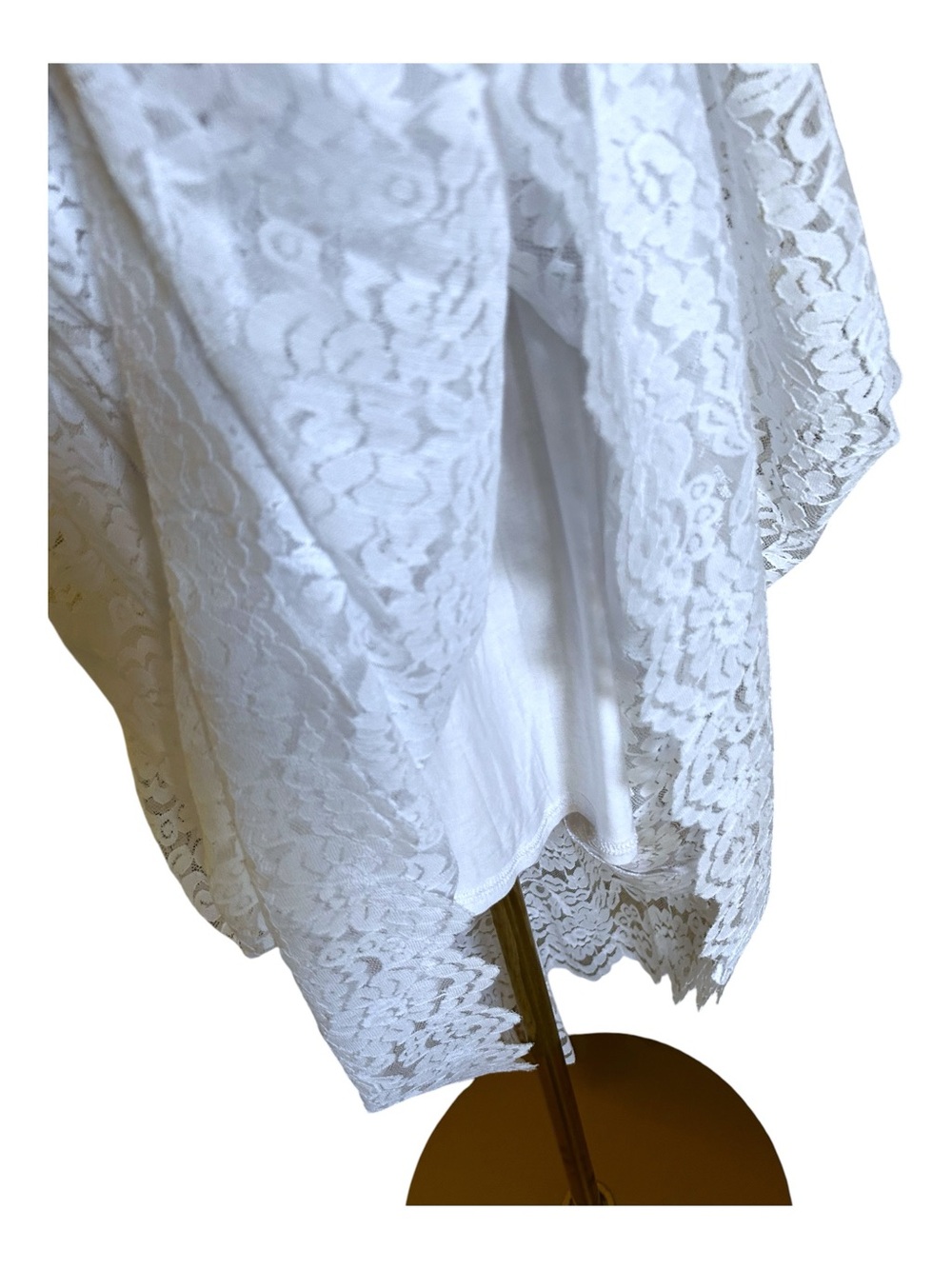Women’s Convertible White Lace Maxi Skirt - Elegant Women's Summer Skirt - Picture 7 of 14